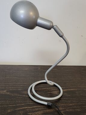 Desk Lamp Vintage Sprial Silver Gray Lighting